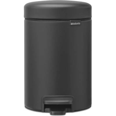 Brabantia Кош за смет с педал Brabantia NewIcon 3L, Mineral Infinite Grey (1001102)