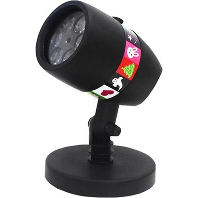 LED vianočný dekoratívny projektor vločky vonkajší aj vnútorný biela 8592920094297