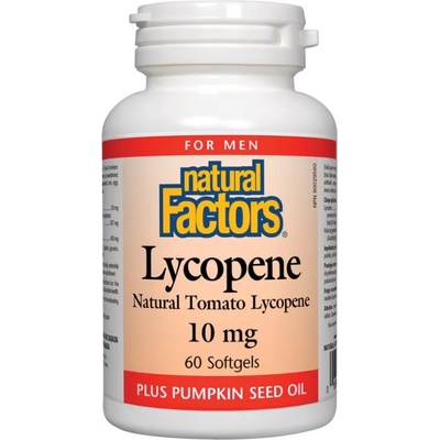 Natural Factors Lycopene, 10 mg, 60 софтгел капсули, Natural Factors (1016 NF)