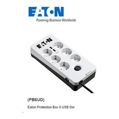 Eaton PB6UD ProtectionBox 6, 6xDIN контакт с защита от пренапрежение + 2xUSB (PB6UD)