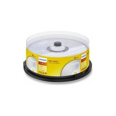 CD-R Philips 52x, 700 MB/80 мин. - 25 БР. В ШПИНДЕЛ