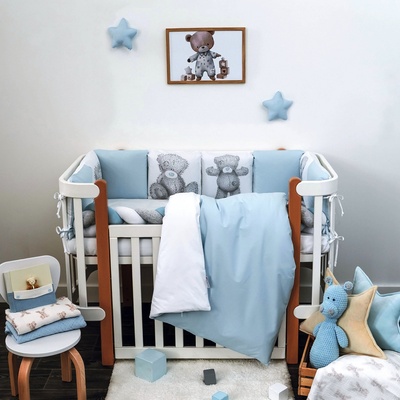 Veres Бебешки спален комплект veres СИНИ МЕЧЕТА