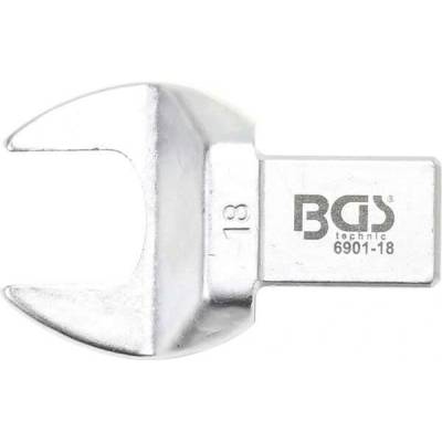BGS Technic Nástrčný plochý otevřený klíč 18 mm s upnutím 14x18 mm BGS 6901-18