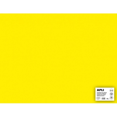 Barevný papír 25 listů fluo žlutý