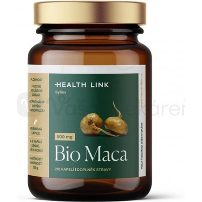 Health Link Maca 500 mg BIO 210 kapsúl