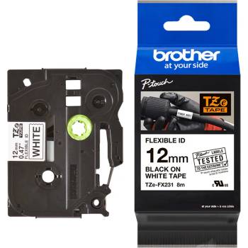 Image 1 of Brother Лента лам. Brother TZEFX231 BK/W 12/8орг (TZEFX231)