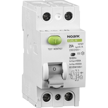 Noark Ex9L-N 2P 25A A 30mA