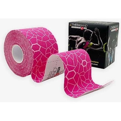 Thera Band Tape Tejpovací páska růžovo-bílá 5 cm × 5 m