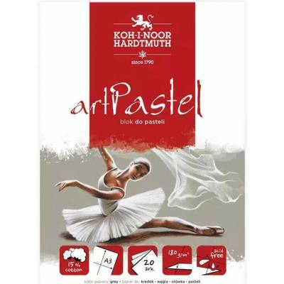 Koh I Noor Skicár A4 na pastel šedý lepená väzba 180g/m2 20 listov