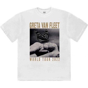 Greta Van Fleet World Tour Butterfly White XL Риза (GVFTS06MW04)