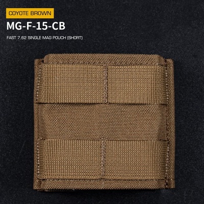 Wosport Fast type Single molle na zásobníky typu SR-25, M-14, AK, SA58, krátká coyote
