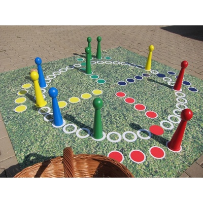 Venkovní Člověče nezlob se - 30 cm Hra +: banner 190x190cm