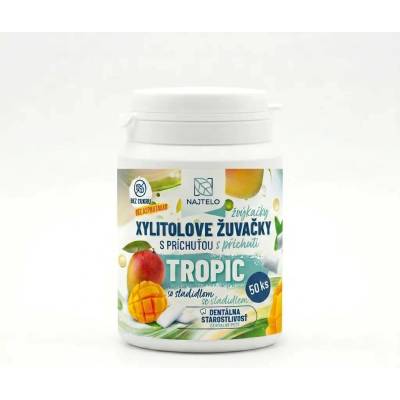 NAJTELO Žvýkačky s xylitolem bez aspartamu tropic 75 g – Zboží Mobilmania