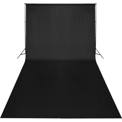 Fotografické pozadí sametové 3x6m černé – Zboží Živě