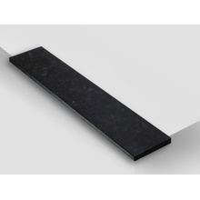 TONE OF STONE Vnitřní parapet z přírodního kamene - Žula Nero Assoluto Zimbabwe lesk, 10x150x20 mm
