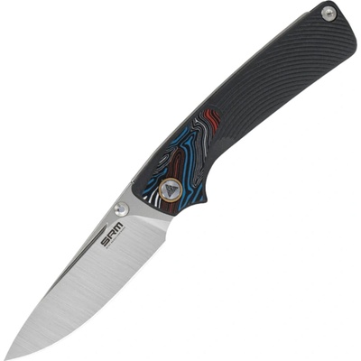 SRM K180X Dome 14C28N Dark grey G10 w/ Gmascus Handle 106M-GK