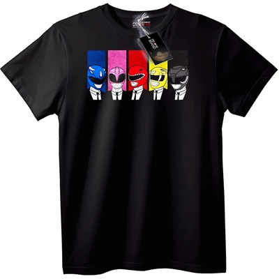 NOONEBRAND Тениска Power Rangers Цветни Герои - 2XL, White