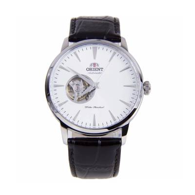 Orient FAG02005W - Мъжки, Автомат, 41mm, Бял скелетон, Черна кожа, 5 ATM - Classic