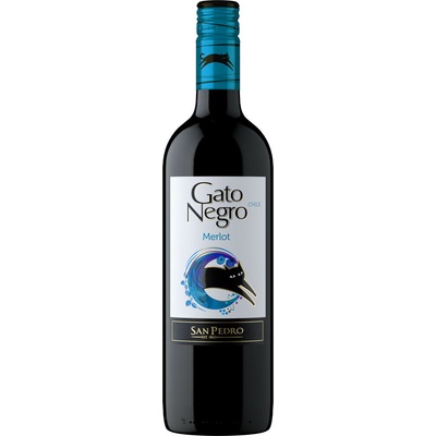 Gato Negro Merlot suché 13% 0,75 l (holá láhev)