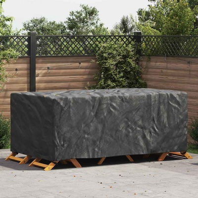 vidaXL Покривало за мебели Едноцветен Черно 240 x 140 x 90 cm 210D (4105807)