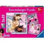 Ravensburger Детски пъзел Ravensburger от 3 x 49 части - Барби (5684) - ozone