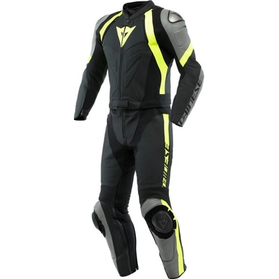 dvoudielna kombinéza Dainese AVRO 4 LEATHER SUIT černá/šedá