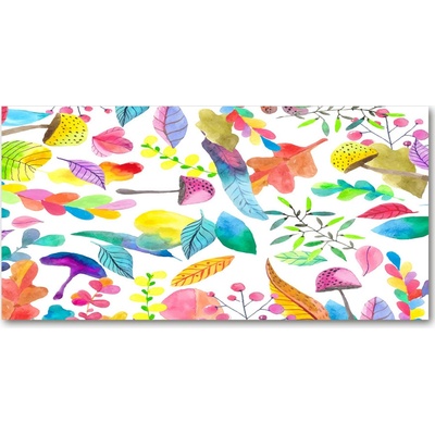 Fotoobraz na skle kvetinový vzor 100x50 cm