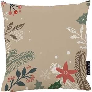 Butter Kings Коледна възглавница с памучна калъфка Клони, 45 x 45 cm Frosted Branches - Butter Kings (FW9_cushion_canvas)