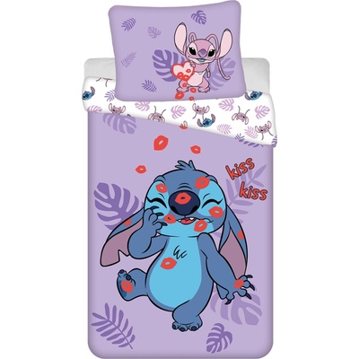 Jerry Fabrics bavlna obliečky Lilo and Stitch "Kiss" 140x200 70x90