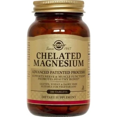 Solgar Хранителна добавка ХЕЛАТИРАН МАГНЕЗИЙ, Solgar Chelated Magnesium 100mg 100tabs