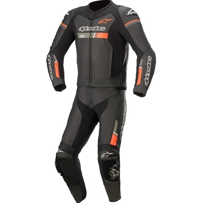 Alpinestars GP Force Chaser Leather Suit 2 Pc Black/Red Fluo 56 Mото екип от две части