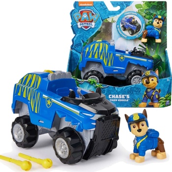 Spin Master Tlapková patrola Mighty Pups Deluxe policejní vozidlo + figurka Chase