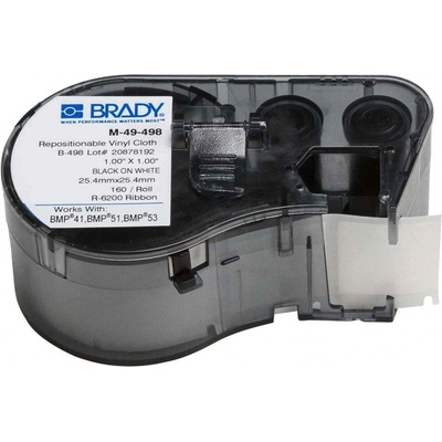 Brady M-49-498 / 131590, etikety 25.40 mm x 25.40 mm