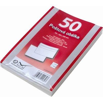 Dopisní obálka C5 – bílá, samolepicí (50 ks)