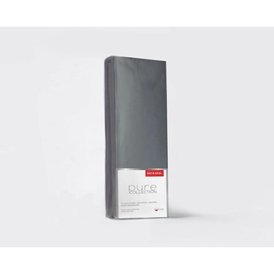 Detexpol satén napínací prostěradlo Pure Collection tmavě šedé 120X200