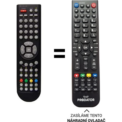 Dálkový ovladač Predátor Sencor SLT 2222 DVBT – Hledejceny.cz