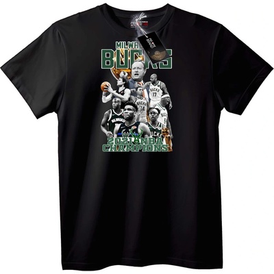 NOONEBRAND Тениска Milwaukee Bucks NBA Шампиони 2021 - L, White