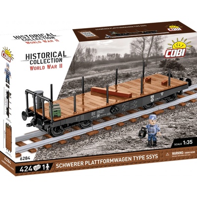 Cobi 6284 Historical Collection Nemecký ťažký plošinový vagón SSYS 50T 1:35