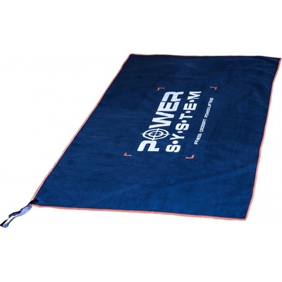 Power System ručník na lavici Gym 100 x 50 cm modrá