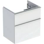 Geberit iCon - Шкаф за мивка 59x62x42 см, 2 чекмеджета, гланцово бяло 502.307. 01.2 (502.307.01.2)