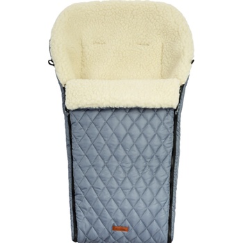 Sensillo Зимно вълнено чувалче за бебешка количка Sensillo - Графит (SILLO-8290)