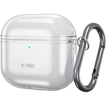 Tech-protect Силиконов Калъф за Apple Airpods 4, Tech-Protect FlexAir Clear Case, Прозрачен (5906302370092)