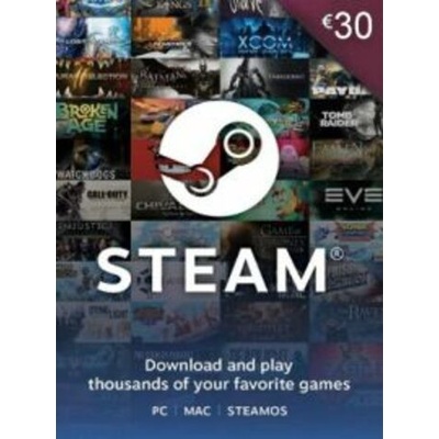 Valve Steam predplatená karta 30 €
