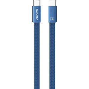 USAMS Кабел за данни USAMS U96 Type-C - Type-C, 120 см, СИНЬО ЧЕРЕН SJ783USB01 (SJ783USB01)