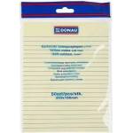 DONAU Adhesive block DONAU, 150x203mm, in lines, 1x50 cards. , 75gsm, yellow