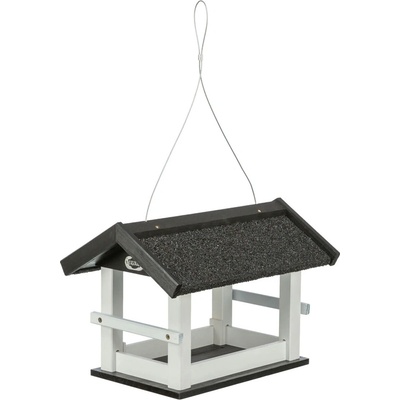 Trixie Natura Venkovní krmítko závěsné salaš glazovaná borovice 36 × 25 × 25 cm černobílá