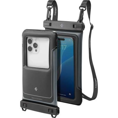 Spigen 2 balení Vodotěsné pouzdro A611P IPX8 max. 6,9" matně černé