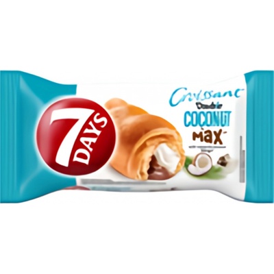 7 Days Double Croissant s kakaovou a kokosovou náplní 80 g
