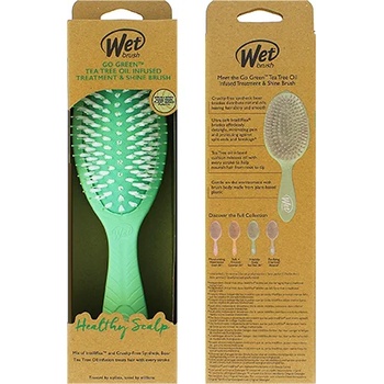 Wet Brush Go Green Treatment & Shine Brush Четка за коса Tea Tree