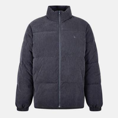 Jack Wills Яке Jack Wills Men's Corduroy Short Puffer Jacket - Washed Black